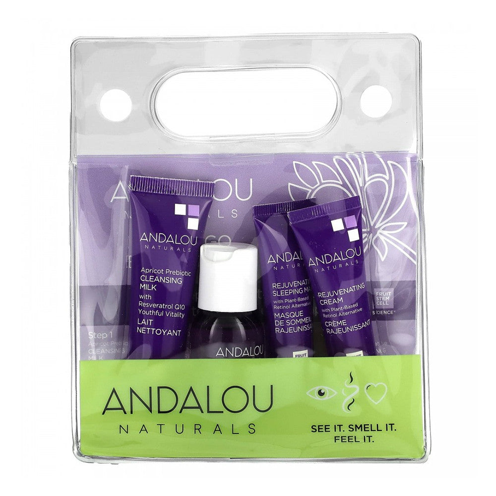 Andalou Naturals To Go AGE DEFYING Routine Set, 4 Ea